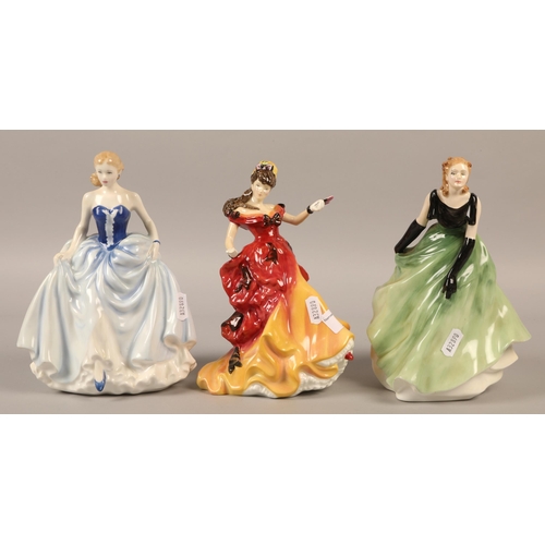 7 - Three Royal Doulton figures, Belle HN3703, Vanessa HN3198, and Susan HN4532