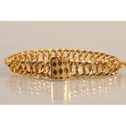 58 - 21K gold chain bracelet, 42g