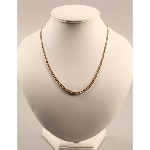 60 - 9ct gold graduated chain necklace, 6.5g