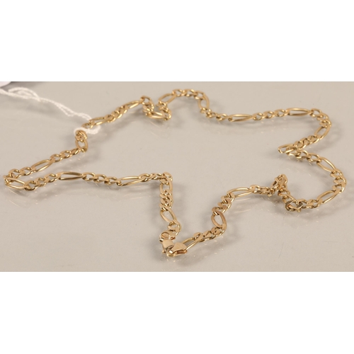 65 - 9K gold chain necklace, 15.6g