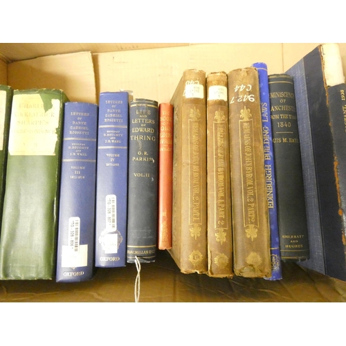 117 - Local History & Memoirs, etc.  A carton of various vols. incl. Scottish & Manchester interes... 