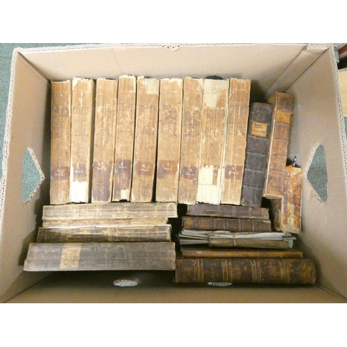 122 - LOCKE JOHN.  The Works. The set of 9 vols. Orig. brds., well worn backstrips. Ex lib. St. ... 