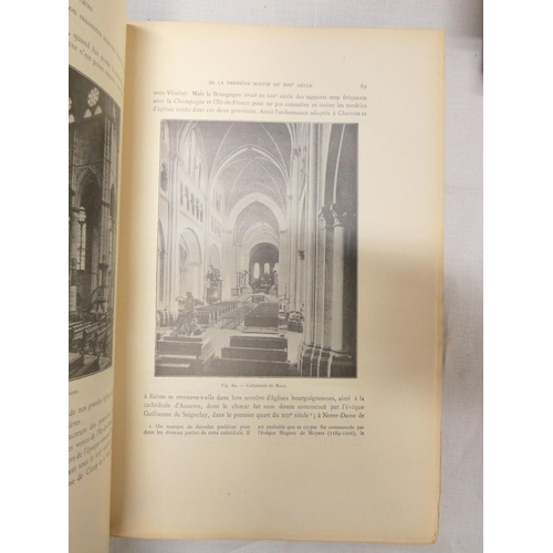 139 - DE LASTEYRIE R.  L'Architecture Religieuse en France a L'Epoque Gothique. 2 vols. Many illus. Small ... 