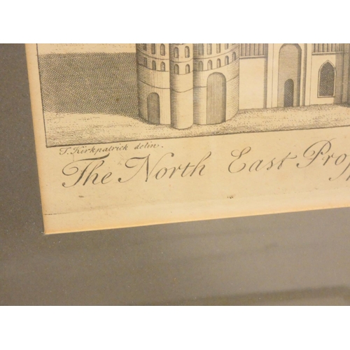 148 - J. HARRIS AFTER T. KIRKPATRICK. The North East Prospect of the Cathedral Church of Norwich. Ant... 