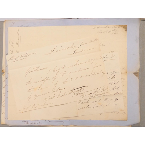 151 - Documents & Ephemera - Herefordshire.  1860. Very large quantity of the business lette... 