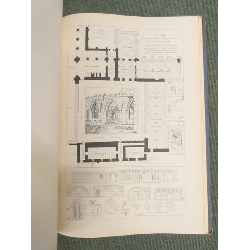 162 - HODGES CHARLES CLEMENT.  The Abbey of St. Andrew Hexham, A Monograph. Rubricated col. title, subscri... 