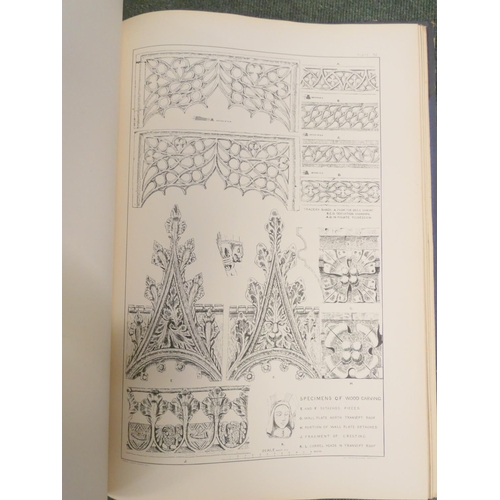 162 - HODGES CHARLES CLEMENT.  The Abbey of St. Andrew Hexham, A Monograph. Rubricated col. title, subscri... 