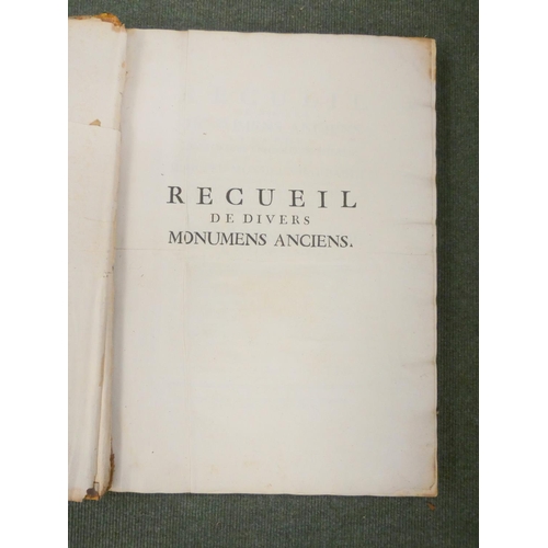 163 - BARBAULT JEAN.  Recueil de Divers Monumens Anciens Repandus en Plusieurs Endroits de L'Italie. Half ... 