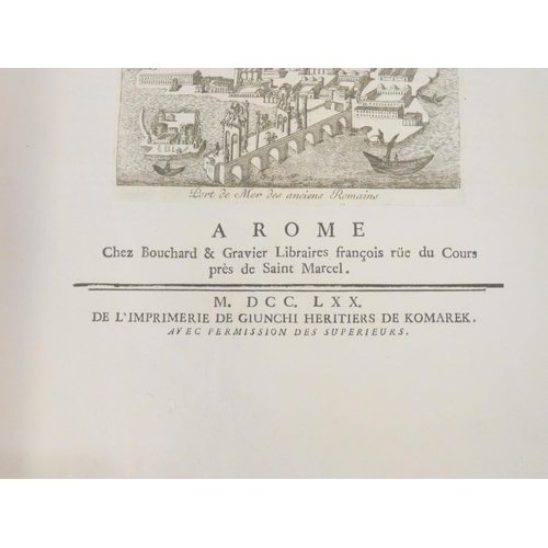 163 - BARBAULT JEAN.  Recueil de Divers Monumens Anciens Repandus en Plusieurs Endroits de L'Italie. Half ... 