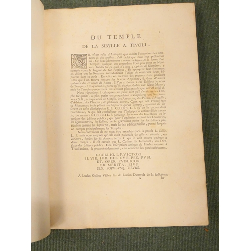 163 - BARBAULT JEAN.  Recueil de Divers Monumens Anciens Repandus en Plusieurs Endroits de L'Italie. Half ... 