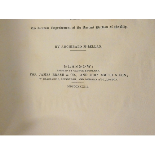 164 - MCLELLAN ARCHIBALD.  Essay on the Cathedral Church of Glasgow & A History of the See. ... 