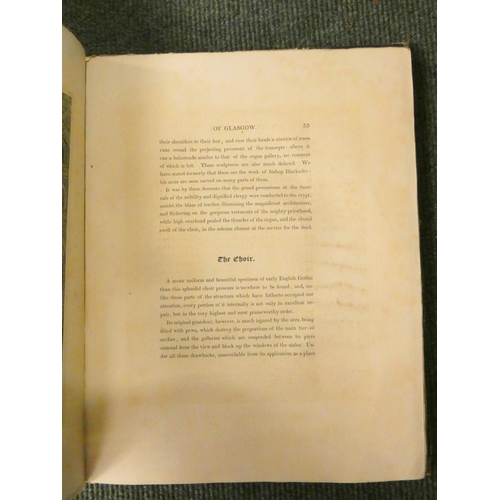 164 - MCLELLAN ARCHIBALD.  Essay on the Cathedral Church of Glasgow & A History of the See. ... 