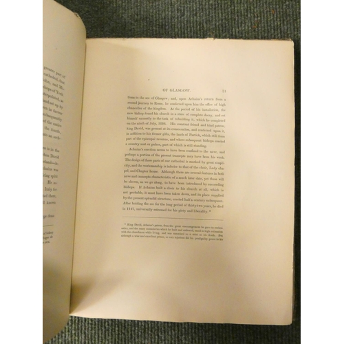 164 - MCLELLAN ARCHIBALD.  Essay on the Cathedral Church of Glasgow & A History of the See. ... 