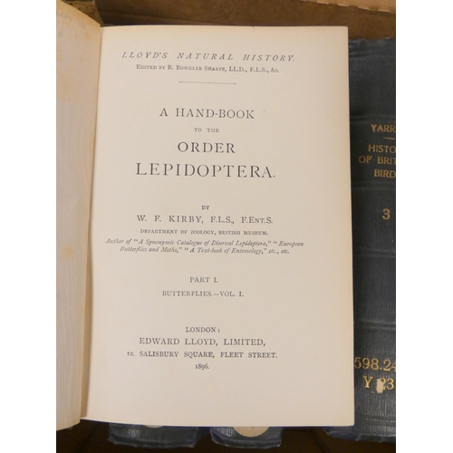 177 - KIRBY W. F.  Lloyd's Natural History - Butterflies, vols. 1, 2 & 3 & Butterflies &... 