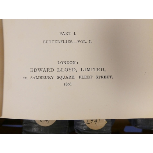 177 - KIRBY W. F.  Lloyd's Natural History - Butterflies, vols. 1, 2 & 3 & Butterflies &... 