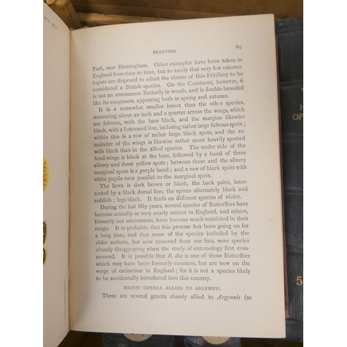 177 - KIRBY W. F.  Lloyd's Natural History - Butterflies, vols. 1, 2 & 3 & Butterflies &... 