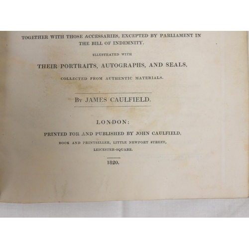 179 - CAULFIELD JAMES.  The High Court of Justice Comprising Memoirs of the Principal Persons wh... 