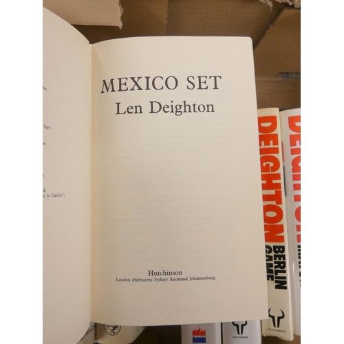 181 - DEIGHTON LEN.  1st eds. in d.w's of the trilogy -  Berlin Game, Mexico Set & London Match; also ... 