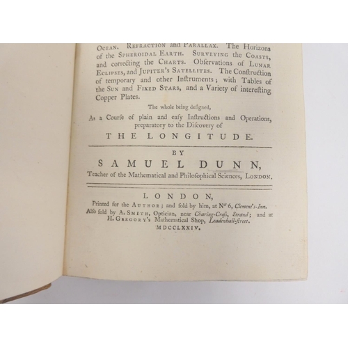 200 - DUNN SAMUEL.  A New & General Introduction to Practical Astronomy With Its Application to Geogra... 