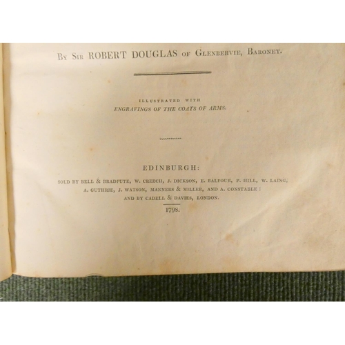 201 - DOUGLAS SIR ROBERT, of Glenbervie.  The Baronage of Scotland Containing an Historical &... 