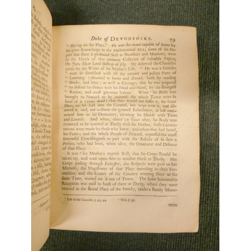 202 - COLLINS ARTHUR.  The English Baronage or An Historical Account of the Lives & Most Memorable Act... 