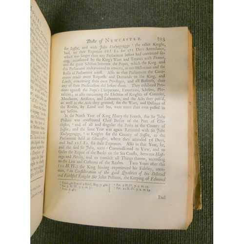 202 - COLLINS ARTHUR.  The English Baronage or An Historical Account of the Lives & Most Memorable Act... 