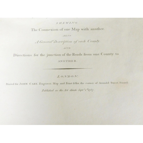 203 - CARY JOHN.  Cary's New & Correct English Atlas Being a New Set of County Maps from Act... 