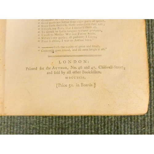 204 - LACKINGTON JAMES.  Memoirs of the First Forty-Five Years of the Life of James Lackington, the P... 