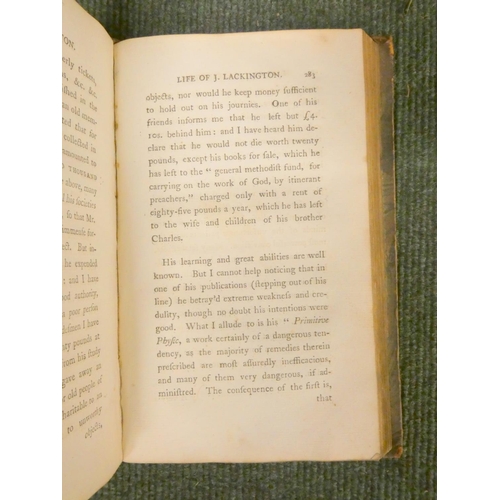 204 - LACKINGTON JAMES.  Memoirs of the First Forty-Five Years of the Life of James Lackington, the P... 