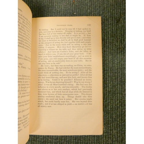 205 - AUSTEN JANE.  Mansfield Park, A Novel. Eng. frontis & title vignette. 12mo. Dark half ... 