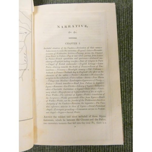 207 - GILLY WILLIAM STEPHEN.  Narrative of an Excursion to the Mountains of Piemont ... & Re... 