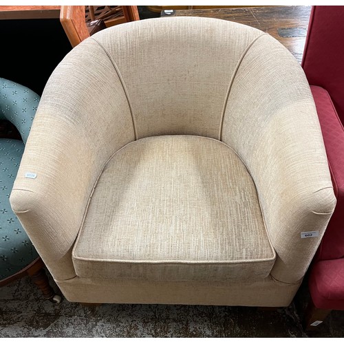 602 - Cream tub chair