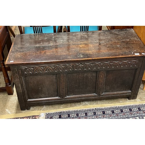 623 - Large oak chest