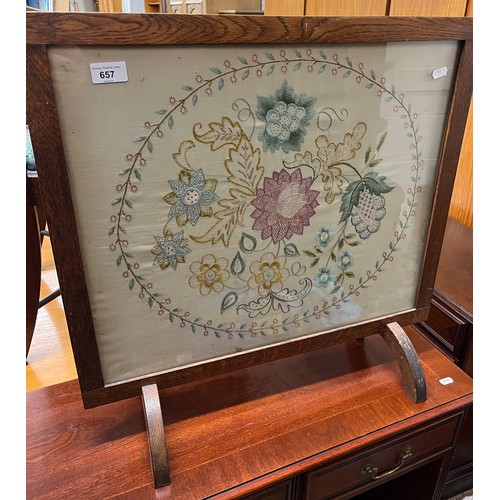 657 - Floral fire screen