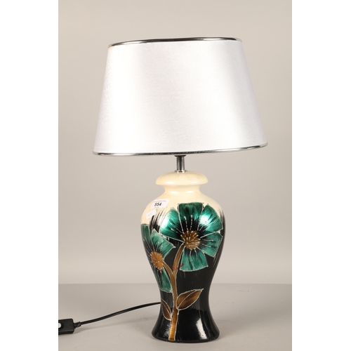 554 - Contemporary floral table lamp