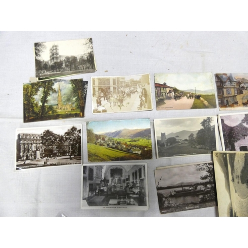 275 - Vintage Lakeland postcards to include Windermere, Buttermere, Bowness ferry etc.