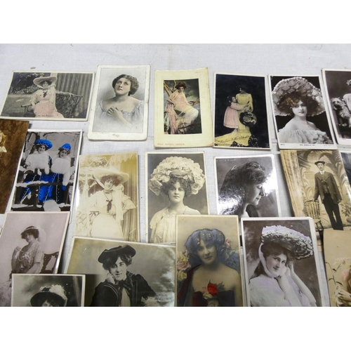 276 - Vintage musical hall and stage postcards.