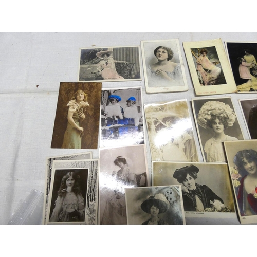 276 - Vintage musical hall and stage postcards.