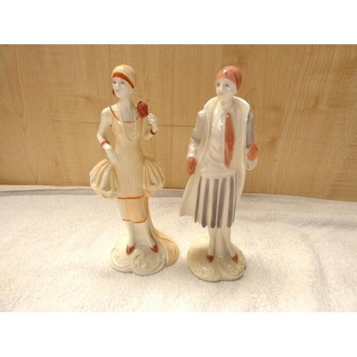 29 - Two Royal Worcester figures, The Vogue collection 1928, 1923.