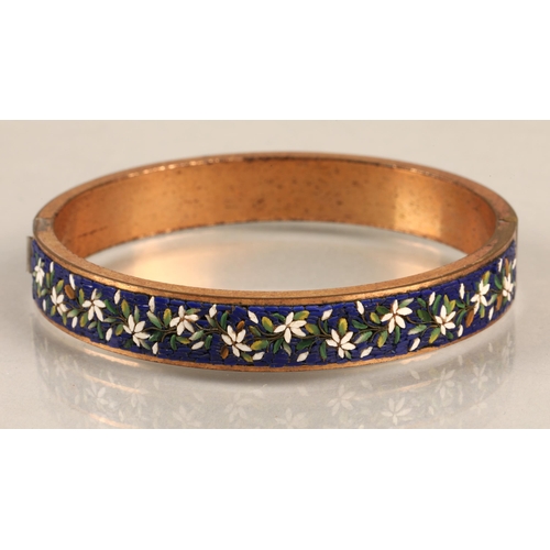 98 - Micromosaic flower design bangle