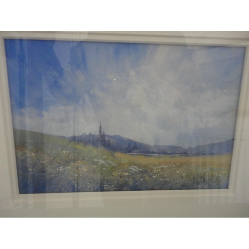 104 - William NealAutumn in GallowaySigned, watercolour, with Maxwelltown Gallery label verso.... 