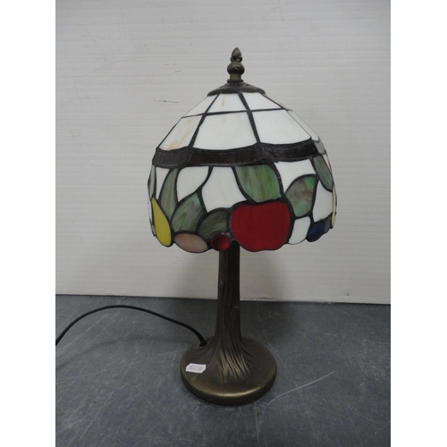 107 - Pair of Tiffany-style table lamps with shades.  (2)