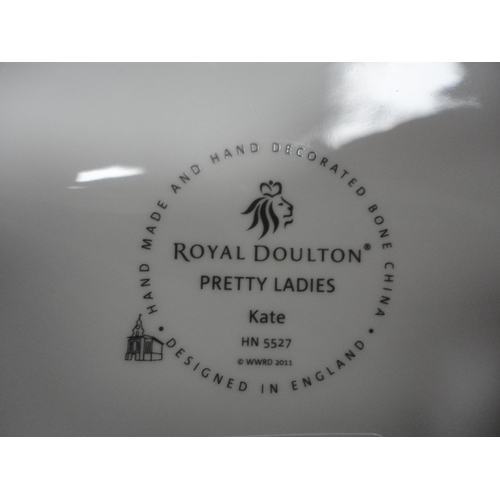 108 - Five modern Royal Doulton figures to include 'Alexandra', 'Laurie', 'Karen', 'Natalie', and 'Kate'.