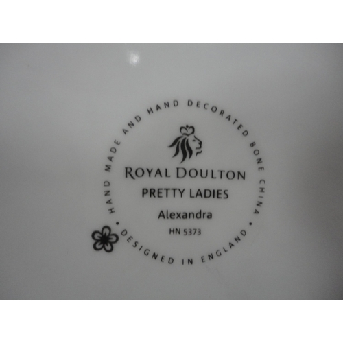 108 - Five modern Royal Doulton figures to include 'Alexandra', 'Laurie', 'Karen', 'Natalie', and 'Kate'.