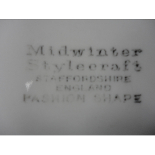 115 - Two cartons containing miscellaneous teawares to include Paragon, Midwinter 'Fashion Shape' pattern ... 