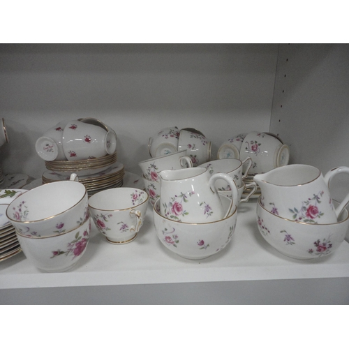 125 - Part tea sets to include Royal Worcester 'Virginia' pattern, Crown Staffordshire, Royal Worcester 'E... 