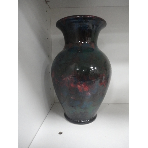 165 - Group of mixed table lamps and vases to include onyx and ruby glass examples, also assorted shades. ... 