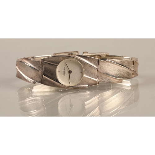 155 - Lapponia sterling silver wristwatch