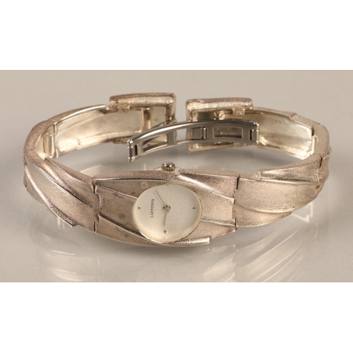 155 - Lapponia sterling silver wristwatch