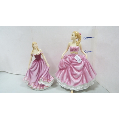 18 - Five modern figurines to include three by Coalport 'Lauren', 'Classie Elegance' and 'Ladies of Fashi... 